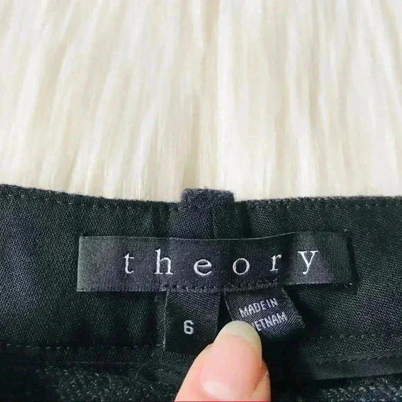 Theory Wool slim Fit Pants Sz 6 - Picture 5 of 10